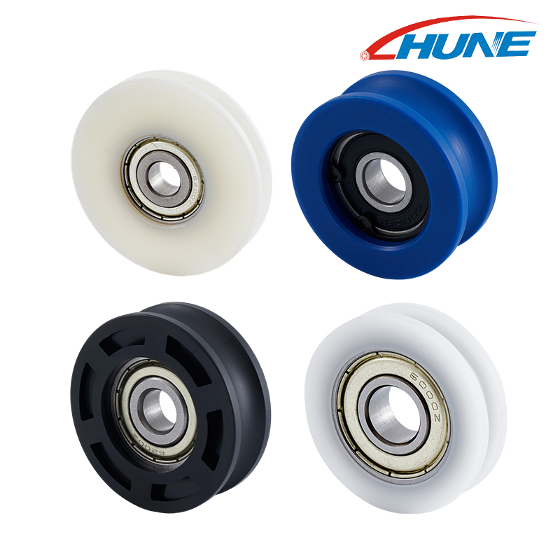 U Groove Pulley Wheel 6100zz 6200zz Panduan Bantalan Track Sliding Conveyor Conveyor Roller