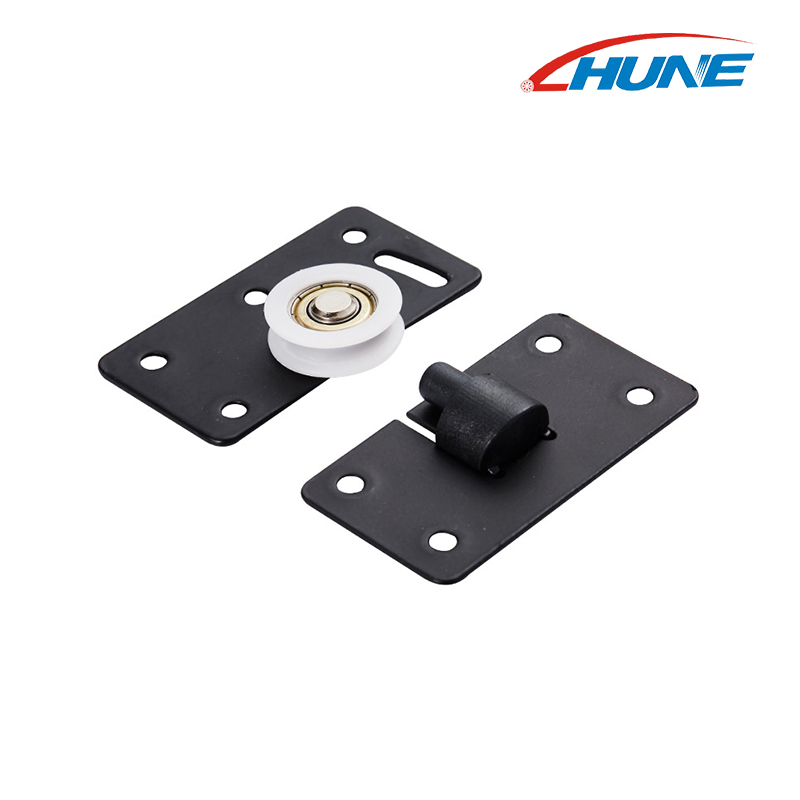 Lemari Pakaian Perangkat Keras Kabinet Perabot Rol Pintu Geser Dapat Disesuaikan Rol Geser Nilon